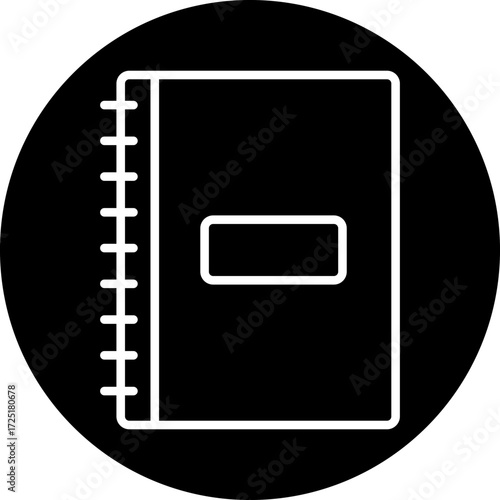 Notebook Line Icon Style