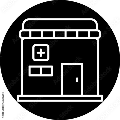 Pharmacy Line Icon Style