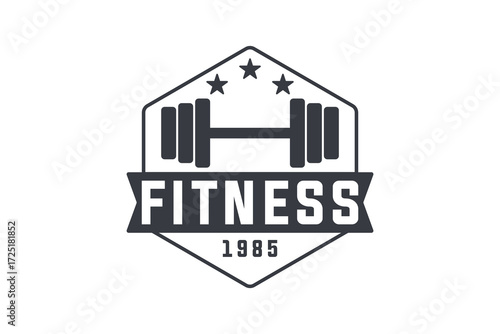 Classic Gym Club Logo for Fitness and Workout