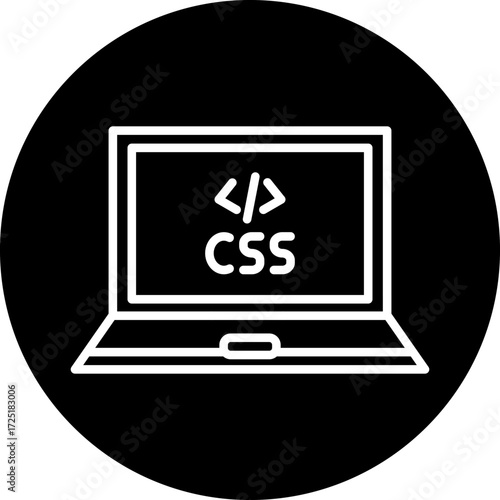 CSS Code Line Icon Style