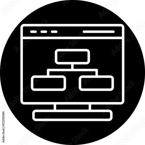 Website Structure Line Icon Style