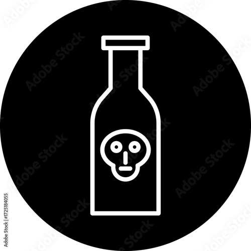 Poison Chemical Line Icon Style