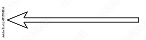 large size black long arrow. Straight long arrow icon. black long arrow pointing to right site in isolated background eps 10.
