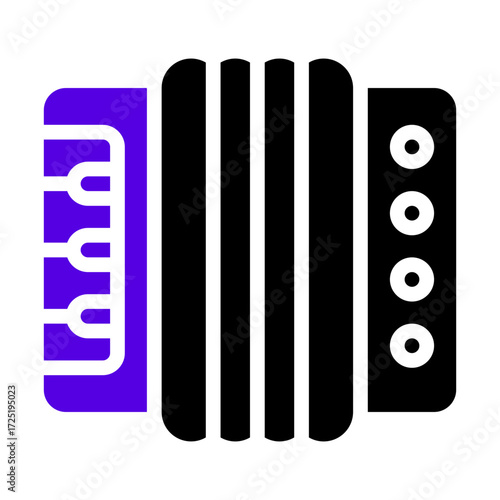 harmonica icon two tone color
