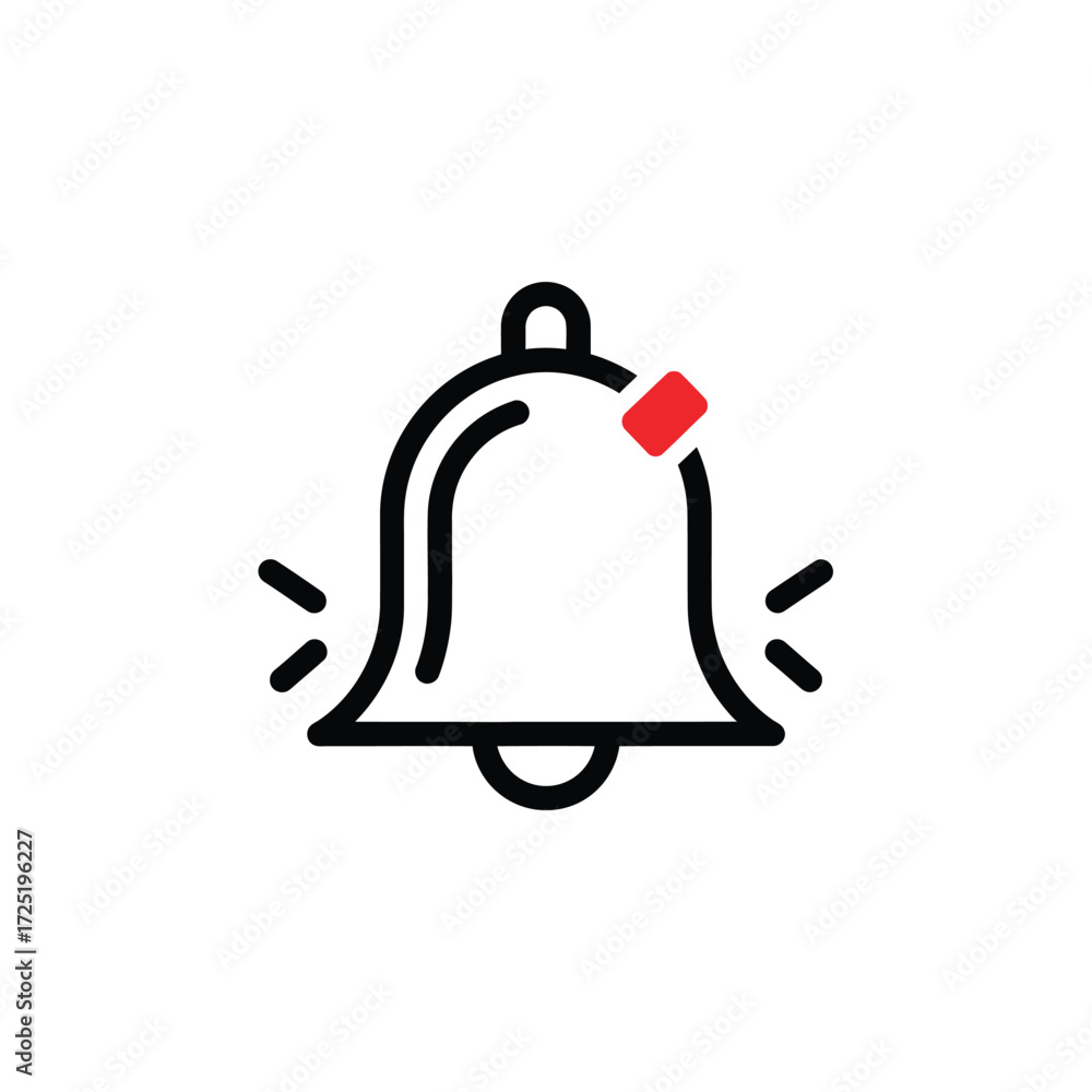 Obraz premium Notification Bell Icon Alert and Reminder