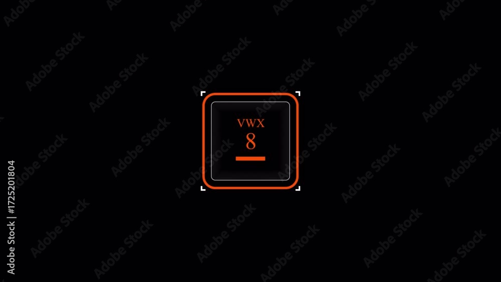 VWX 8: Dynamic Orange Tech Intro - Minimalist Animated Logo Reveal