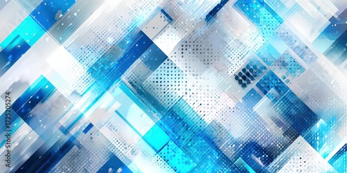 Abstract Geometric Pattern With Diagonal Lines And Colors