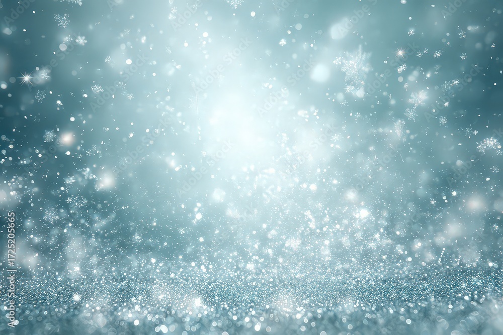 Fototapeta premium Abstract Light Blue Glittering Background