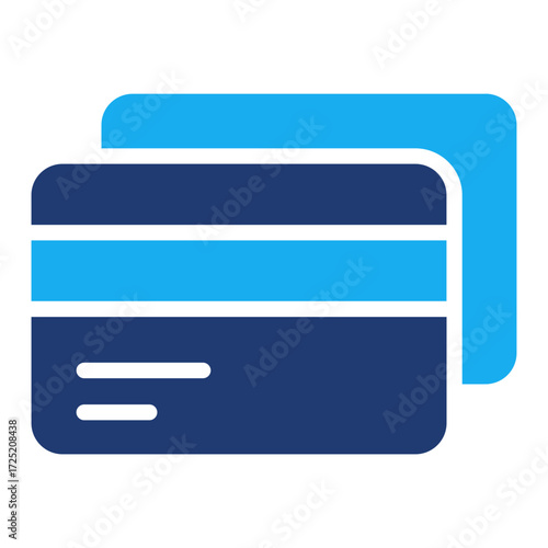 Credit Card vector icon stock illustration