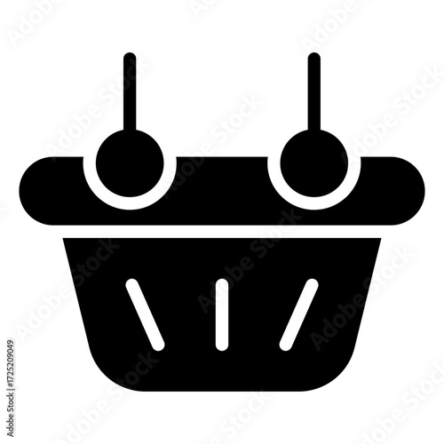 Basket vector icon stock illustration
