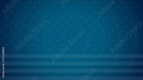 Abstract USA stars and stripes blue background - patriotic pattern perfect for United States designs - USA flag inspired vector illustration