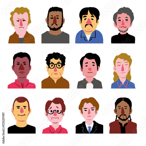 12people_icon_vil.03 (人物アイコン集03、男性)
