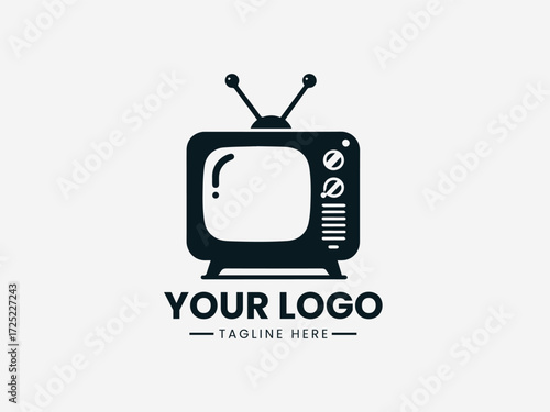 Modern human brain vector logo with connecting dots and light bulb for creative marketing agency branding