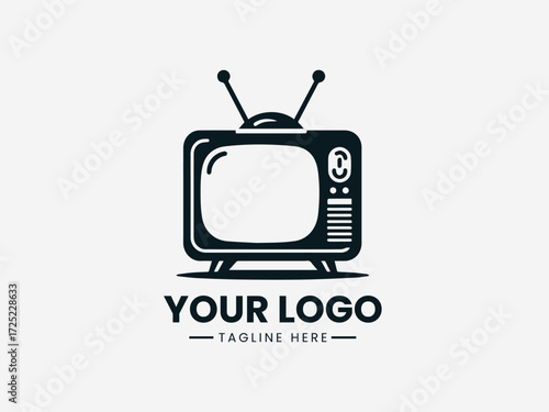 Modern human brain vector logo with connecting dots and light bulb for creative marketing agency branding