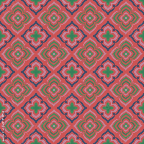 Vibrant Geometric Bloom
