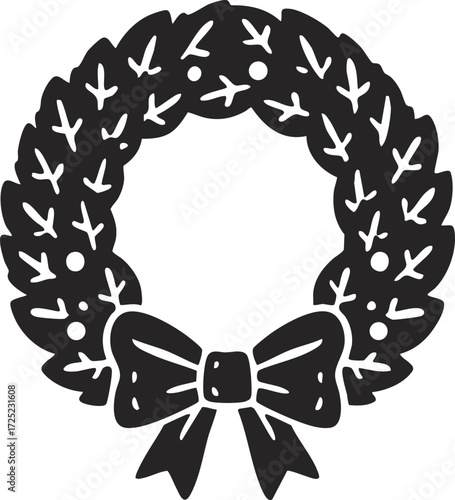 Laurel wreath icon. Emblem made of laurel branches. Laurel leaves symbol of high quality olive plants. Sign isolated on white background. Vector illustration