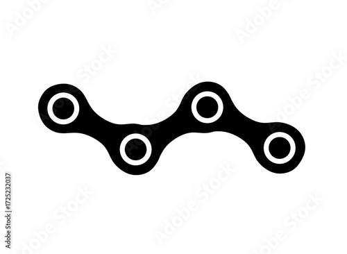 chain icon vector on white background