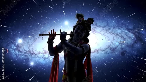 Krishna Cosmic Flute Player.