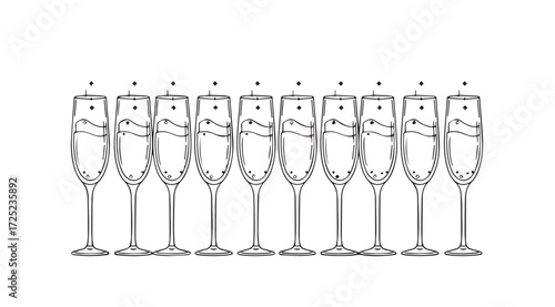 Vector art of flutes