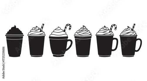 Vector art of christmas coffee