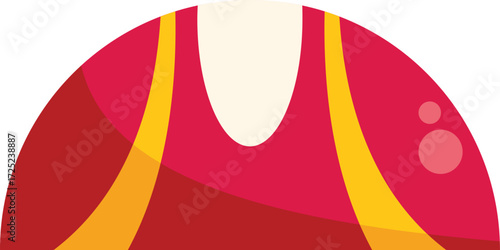 Red and gold circus tent representing entertainment industry, with its colorful canvas and festive atmosphere, often associated with amusement and wonder