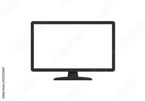 Digital device monitor with blank screen display template