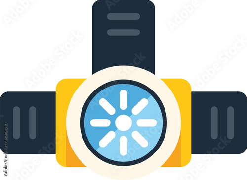 Water valve regulating water flow, featuring an open valve symbol, perfect for plumbing and irrigation concepts