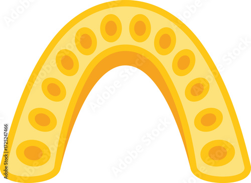 Mouthguard preventing teeth injury, providing safety during sport activities