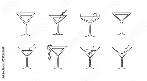 Vector art of cocktail