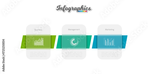 Infographic design template. Progress bar with translucent elements. Vector infographic illustration can be used for chart, diagram, web design, presentation, workflow layout