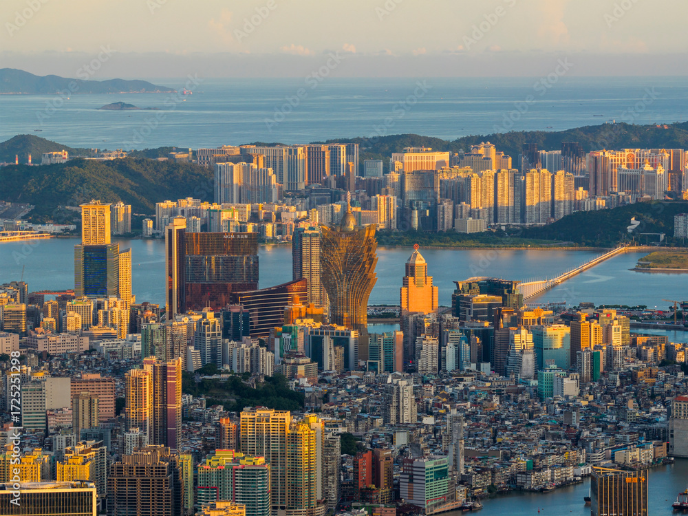 Obraz premium Macau Cityscape from Zhuhai