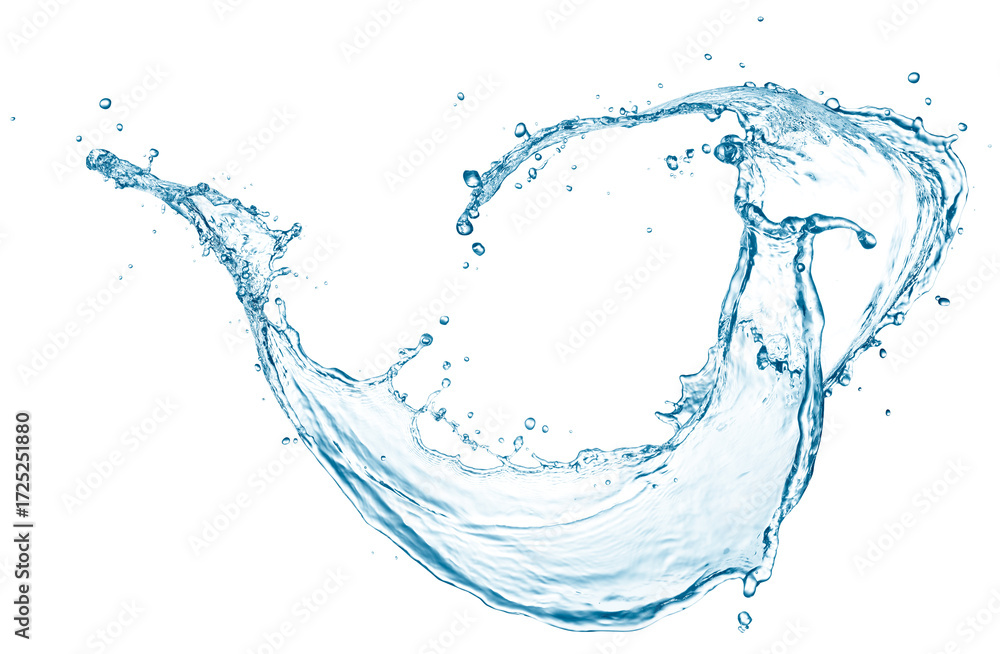Fotografija Flowing water splash isolated