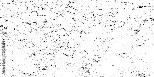 Grunge overlay black and white illustrations for urban designs. Scratched grunge urban background texture vector. Rough distressed grunge abstract background with dust dirt and scratches design. 