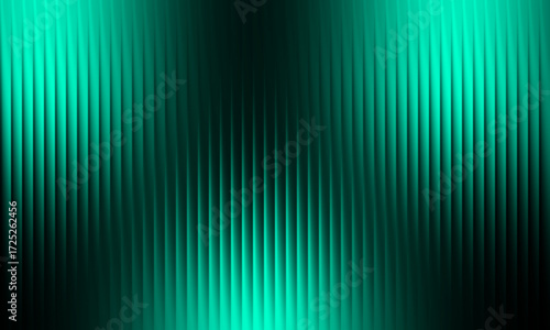 Abstract vertical ribbed teal green gradient background