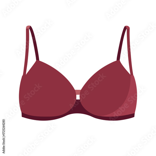 red bra isolated on white