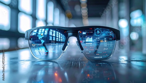Smart Glasses with Data Display