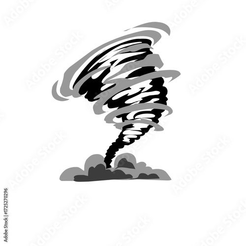 Tornado Storm Vector Illustration