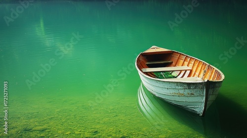 Serene Lake Rowboat: A Tranquil Escape
