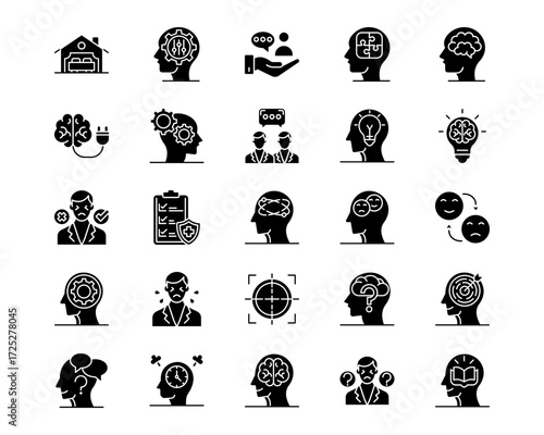 ADHD Line Vector Icons
