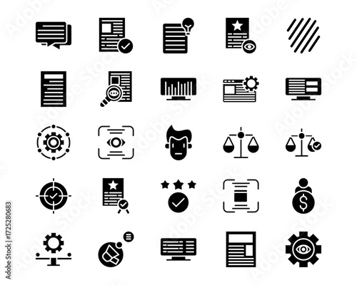 Journalism Line Vector Icons