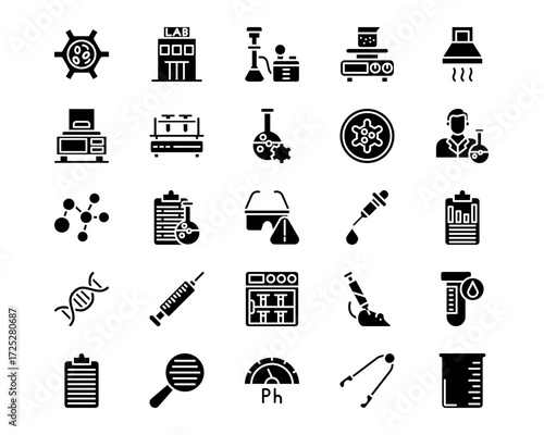 Lab Line Vector Icons