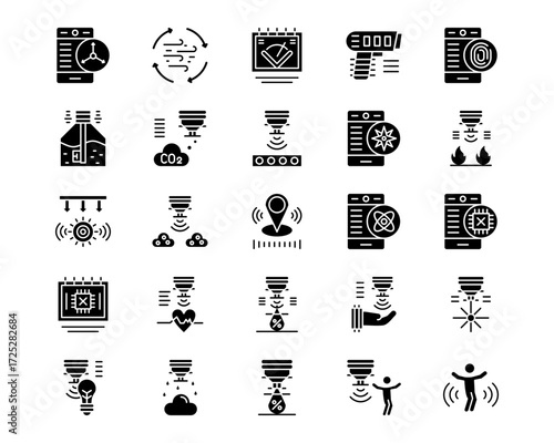 Sensors Line Vector Icons