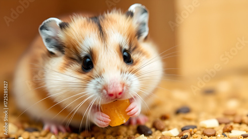 Cute Hamster Eating