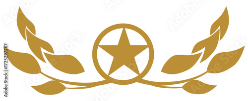 Elegant Golden Scrollwork pattern for card or board decoration