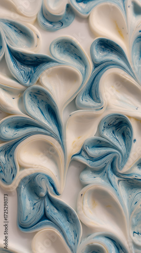 blue and white background