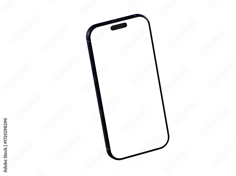 High-quality photo of a modern smartphone with a blank screen, perfect for app presentations or website designs. High-quality photo of a modern smartphone with a blank screen, perfect for app presentations or website designs.