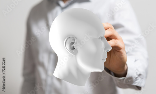 Conceptual image of a man t...