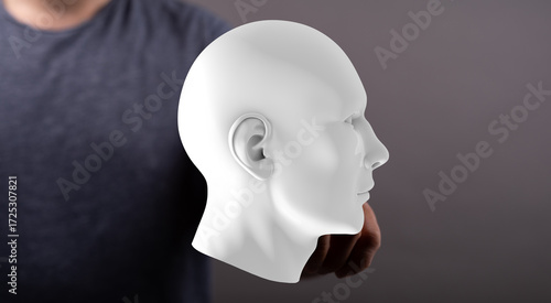 Digital concept, human head...