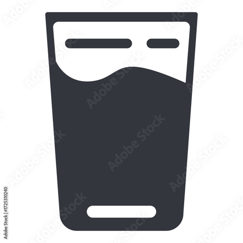 Vector Basic Icon - Glass of Water