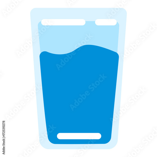 Vector Color Icon - Glass of Water